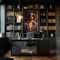 Retro Vibes A Modern Portrait Retro Poster PosterGoat