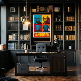Van Buren Pop Art Tribute Poster