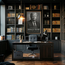 Donald Trump 47th President Scenic Poster