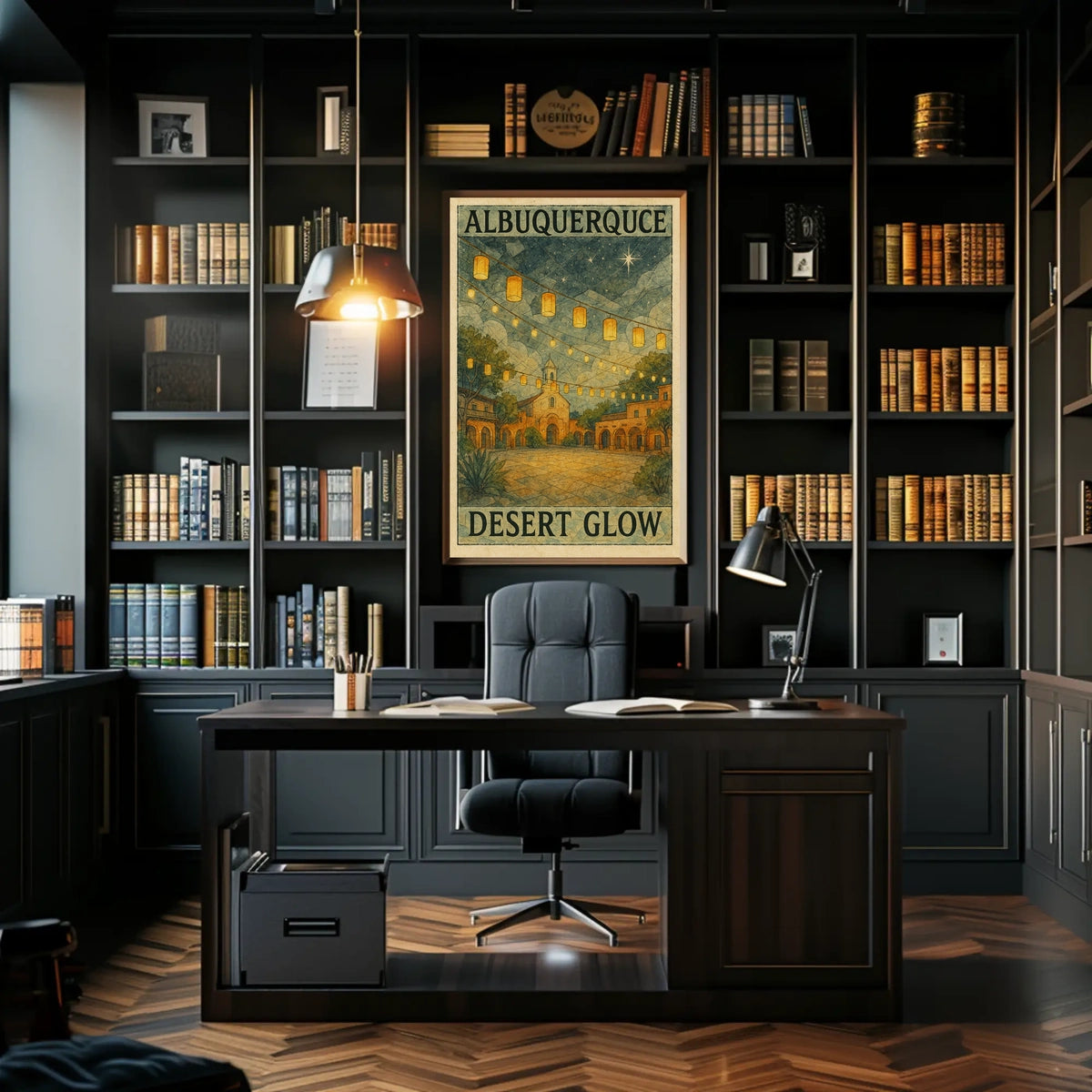 Albuquerque Desert Glow Poster