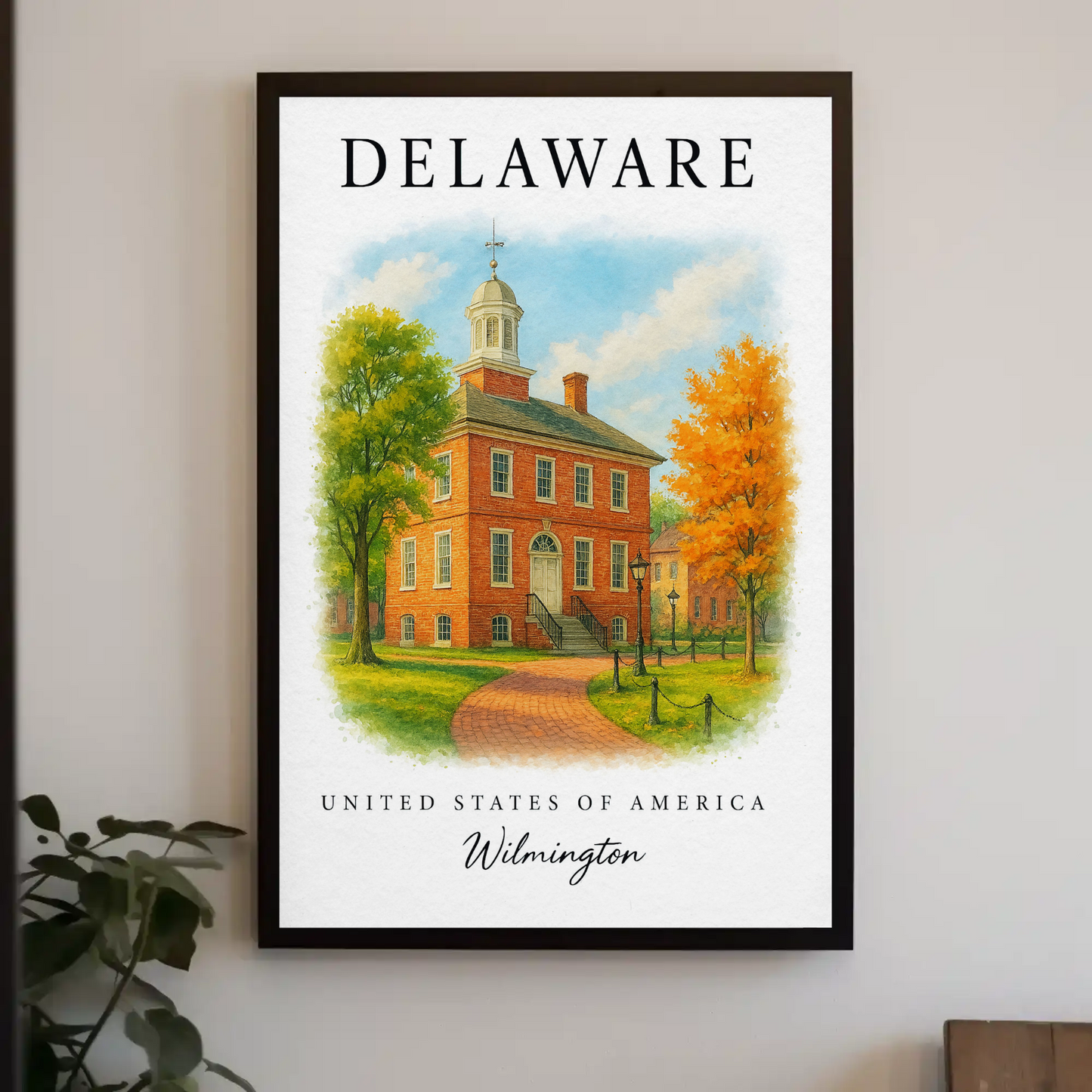 Delaware, Wilmington Signature Series Vintage Travel Poster