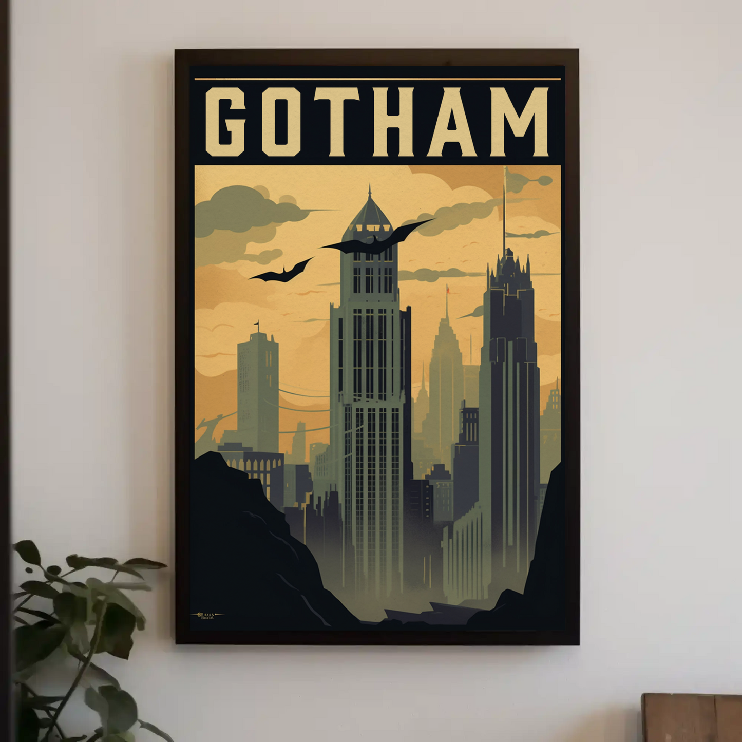 Gotham Vintage Travel Poster