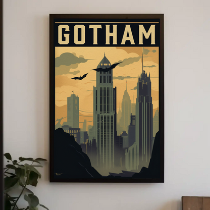 Gotham Vintage Travel Poster