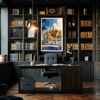 Majestic Temple Architecture Poster PosterGoat