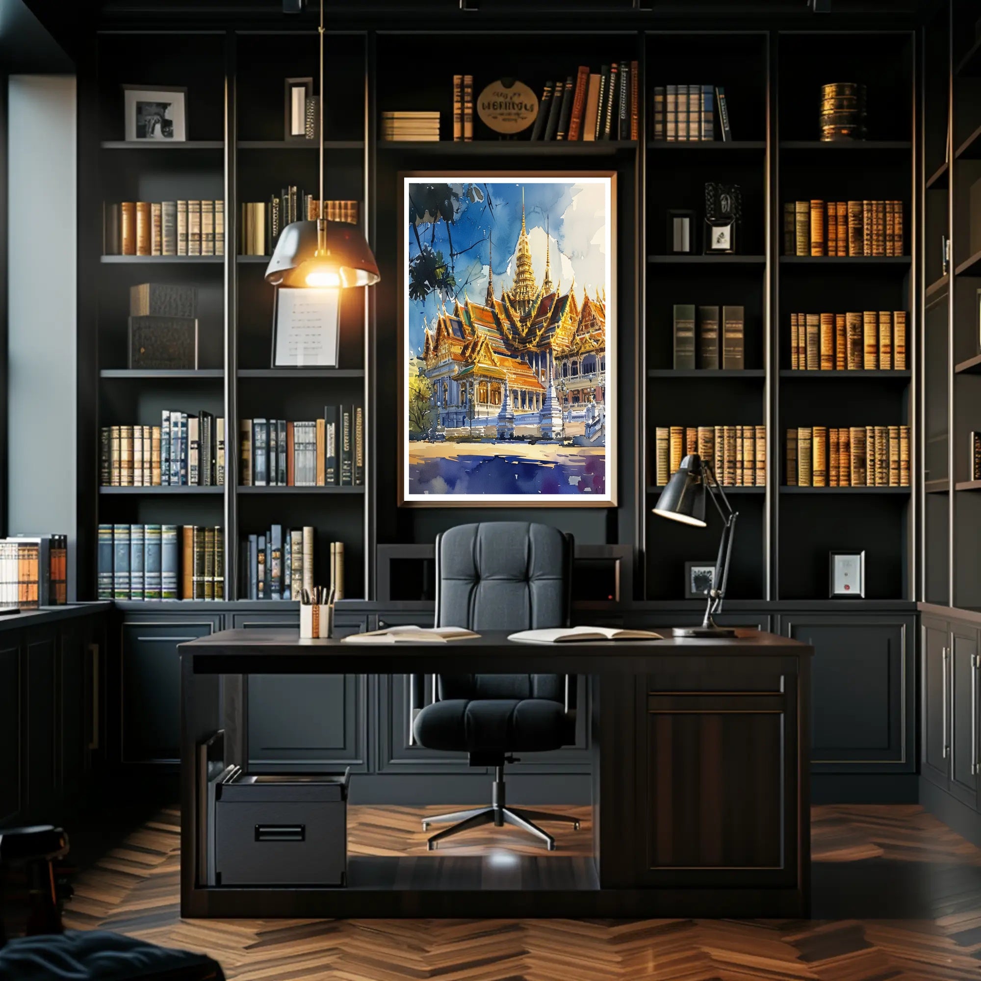 Majestic Temple Architecture Poster PosterGoat
