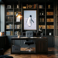 Penguin On Ice Poster