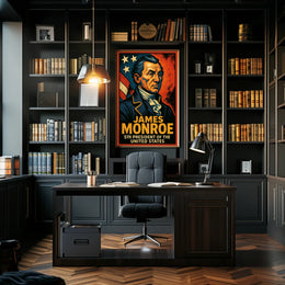 James Monroe Fifth President Poster Scenic Wall Art 18x24