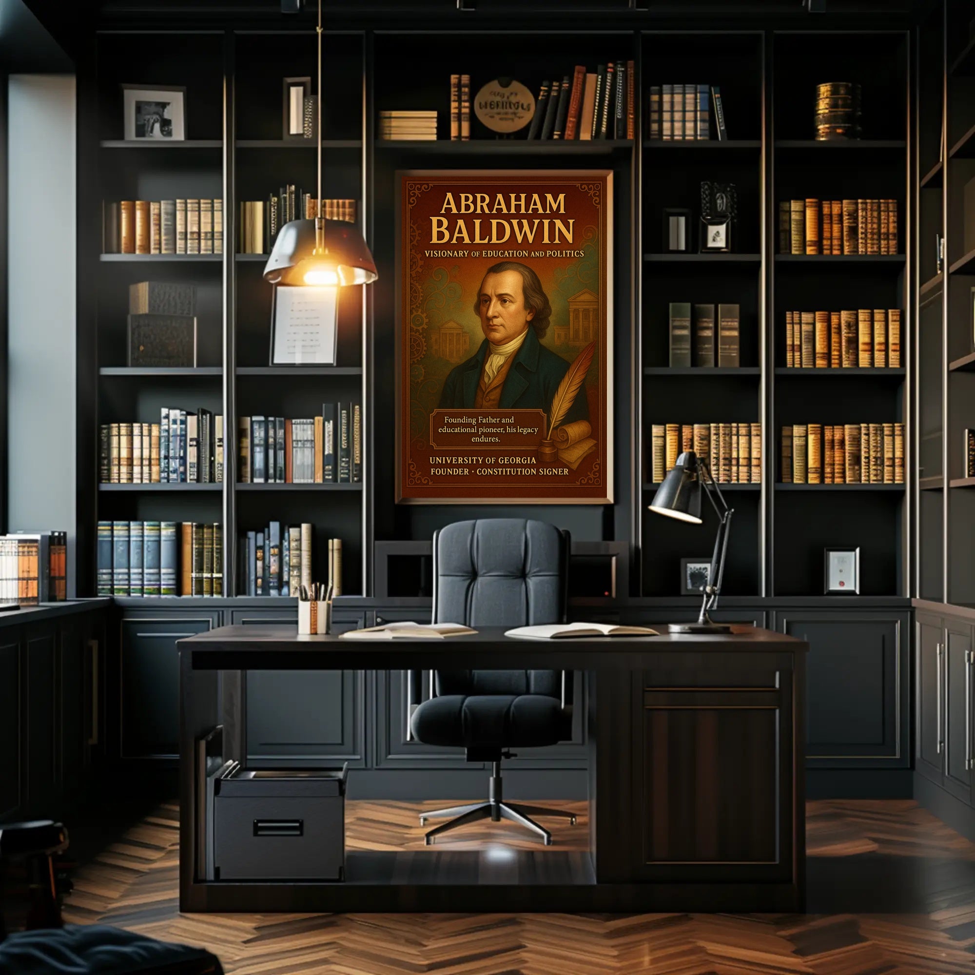 Abraham Baldwin Legacy Vintage Historical Poster