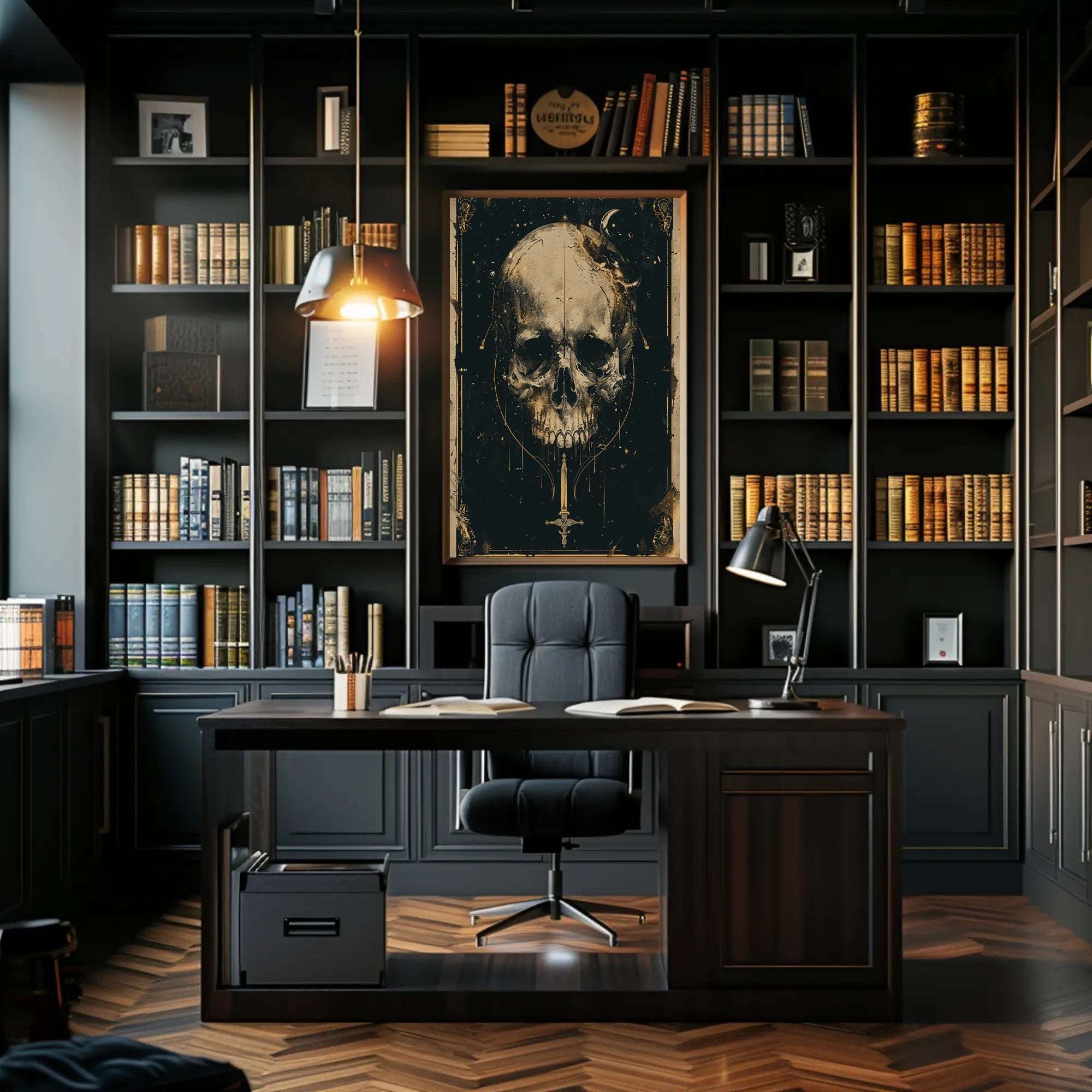 Celestial Skull Poster PosterGoat