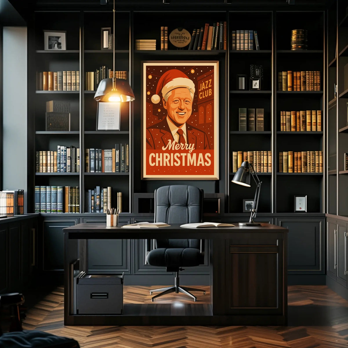 Merry Christmas at the Jazz Club Poster