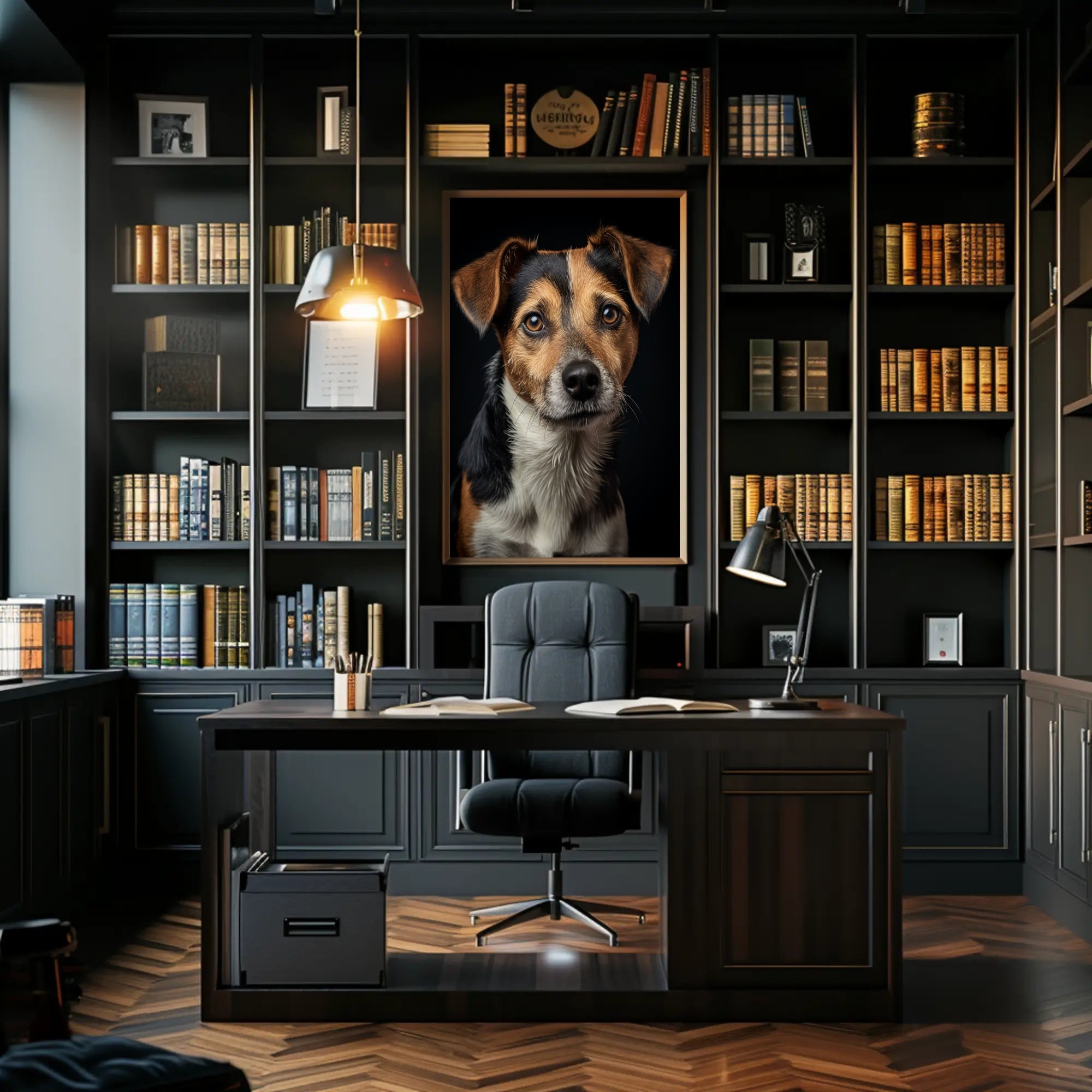 Portrait Of A Loyal Companion Poster PosterGoat