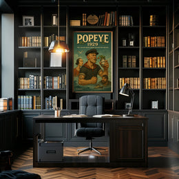 Popeye Vintage Nautical Poster 1929 Sailor Print
