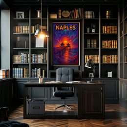 Naples Sunset Dreamscape Poster