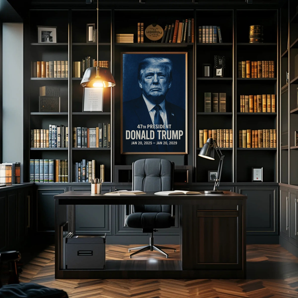 Donald Trump Visionary in Contemplation Poster