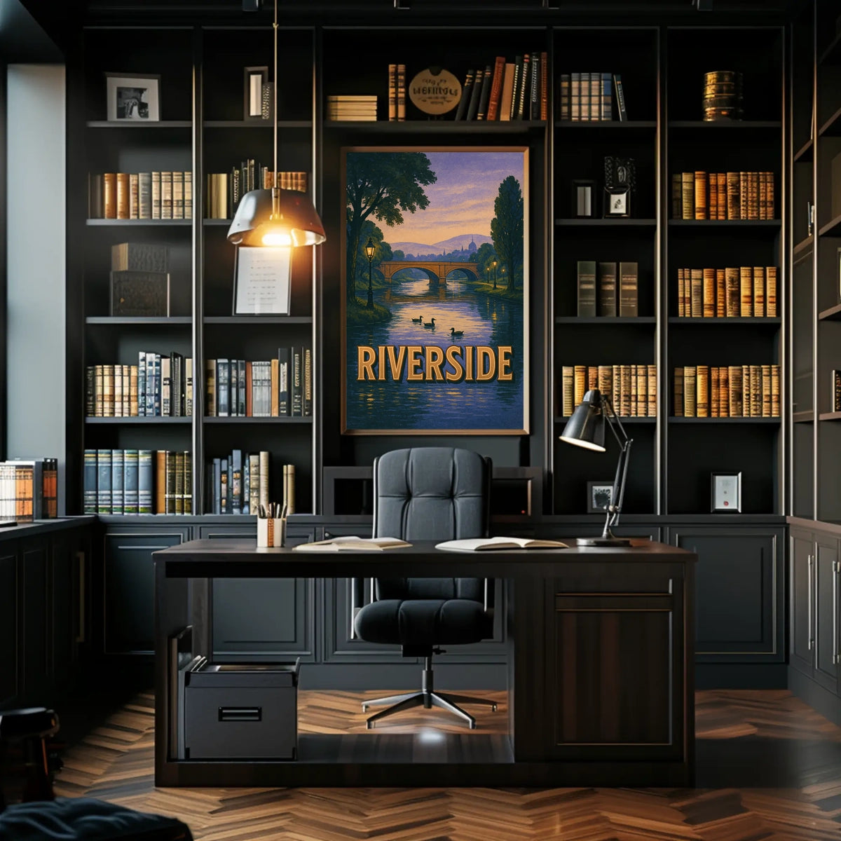Riverside Serenity Poster