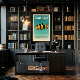 Clown Loach Fish Wall Art Print Decor PosterGoat
