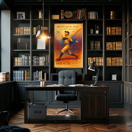 Babe Ruth Vintage Baseball Sports Poster