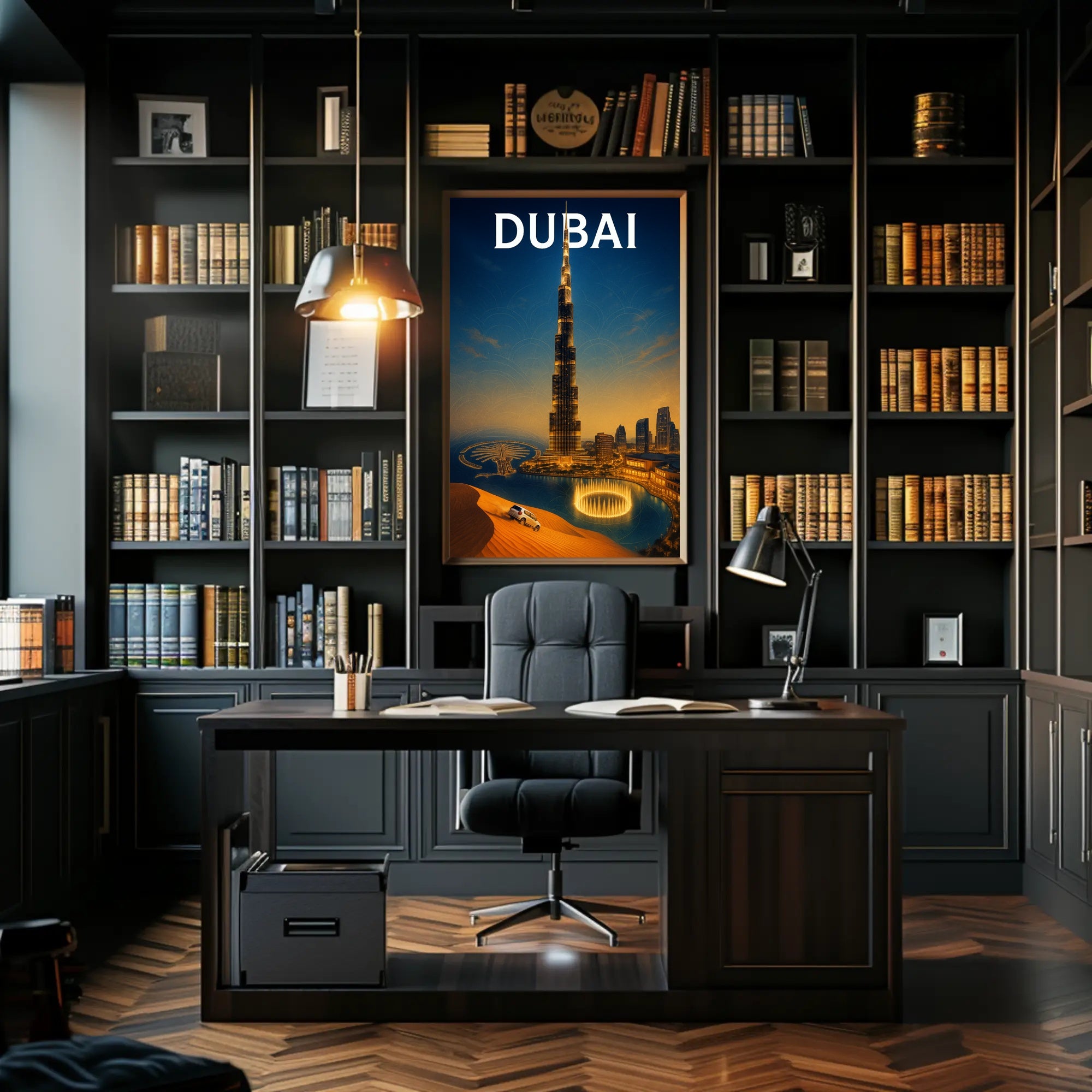 Dubai Skyline Poster
