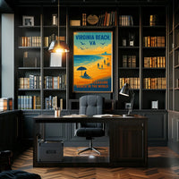 Virginia Beach, VA Longest Pleasure Beach Poster