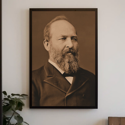 James Garfield 20th President Sepia Photo