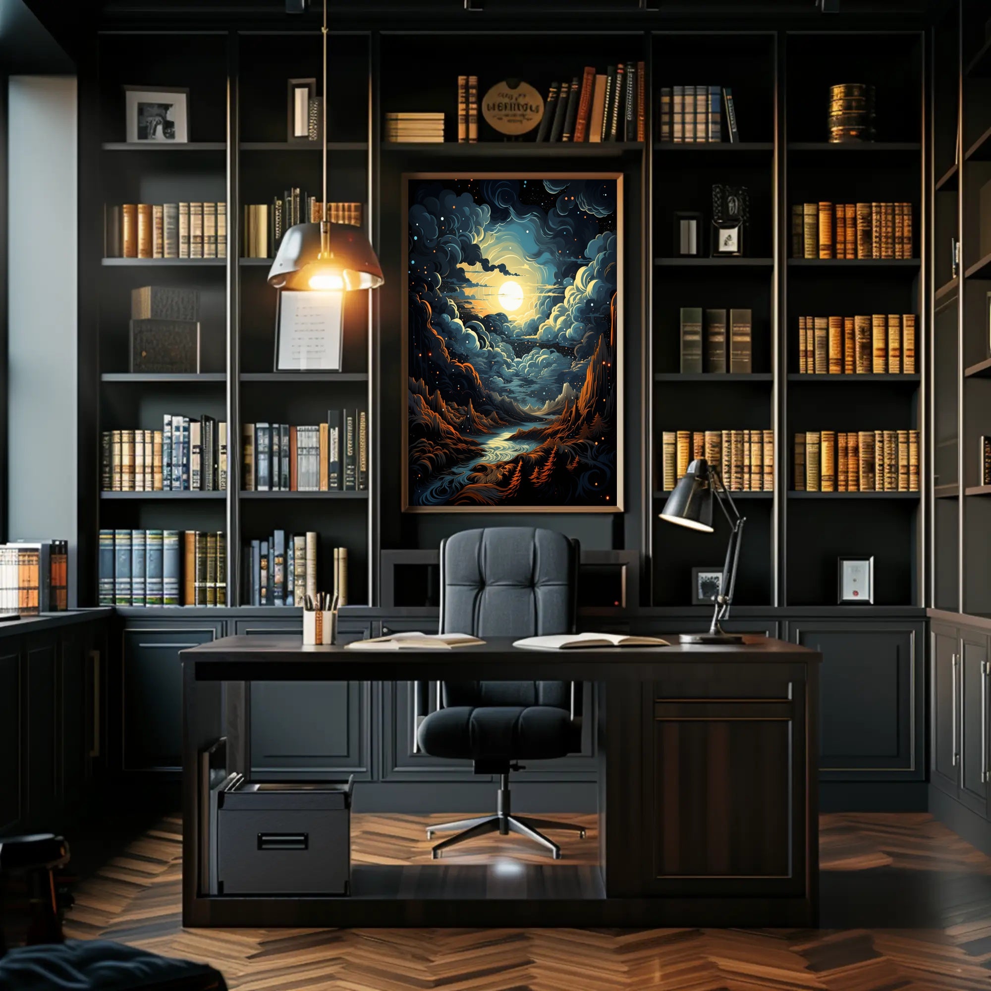 Celestial Landscape Poster