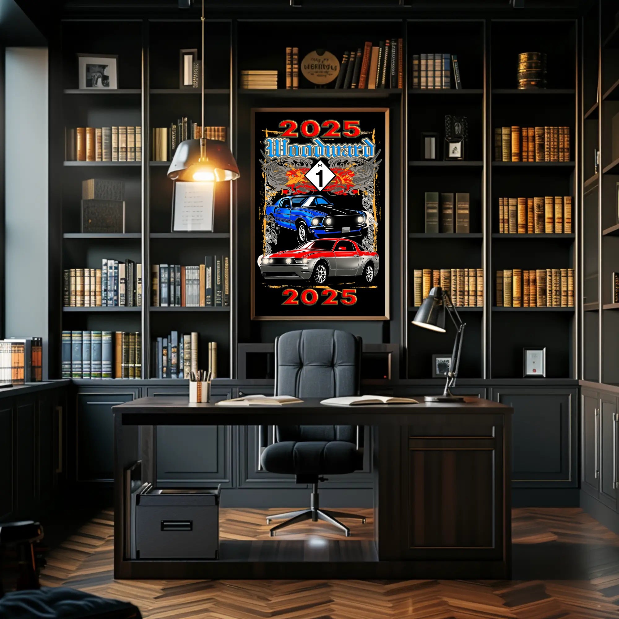 Woodward 2025 Car Show Poster