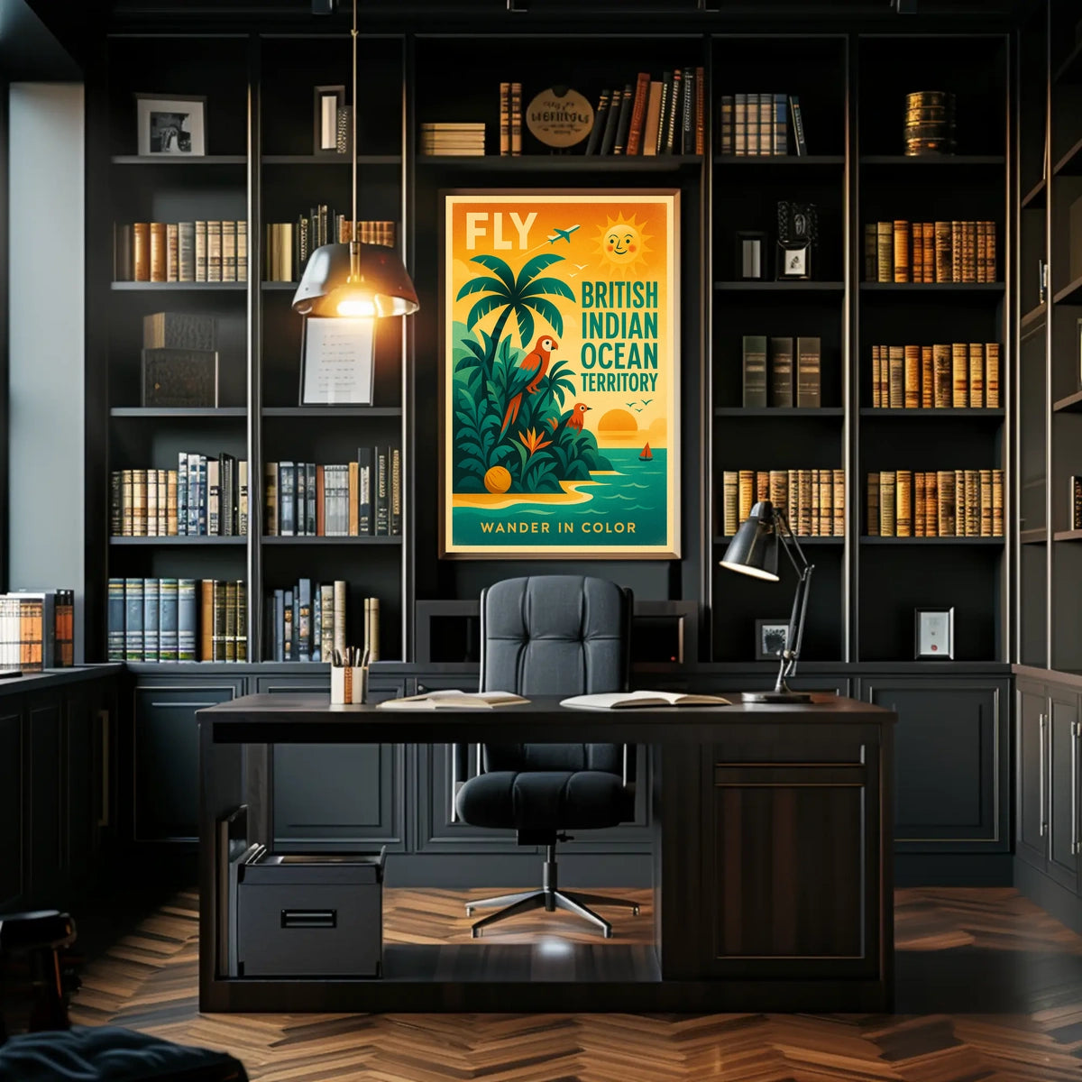 Fly to the British Indian Ocean Territory Poster