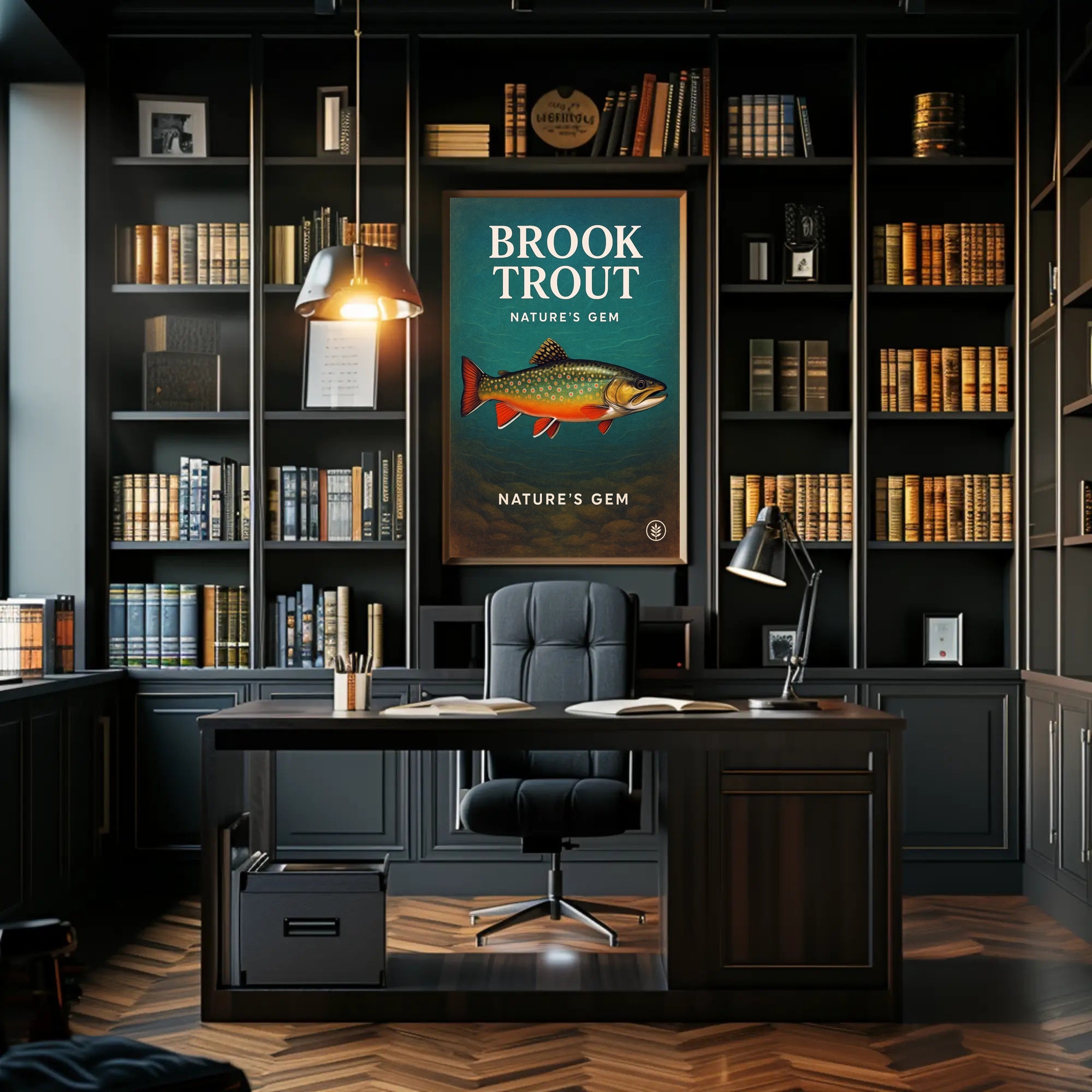 Nature's Gem Brook Trout Poster PosterGoat