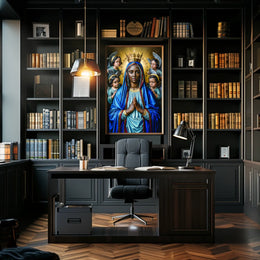 Madonna and Angels Poster