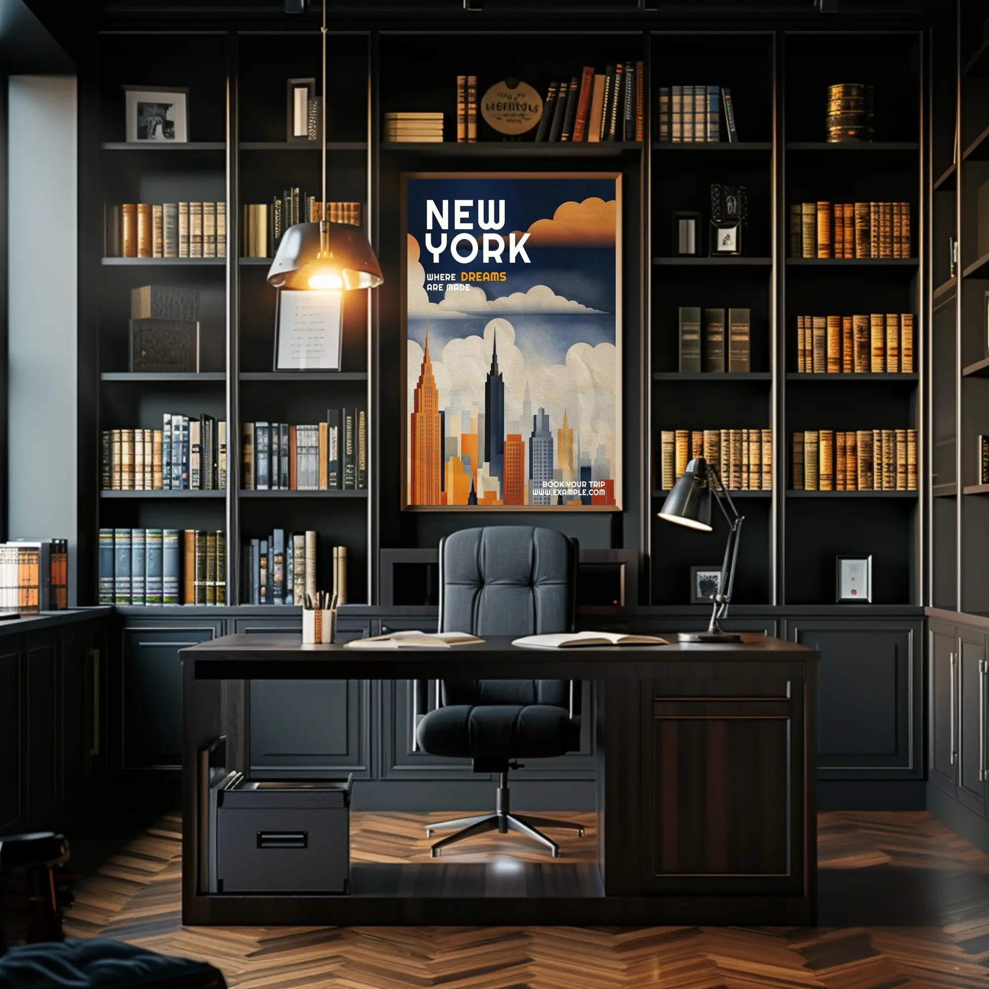 New York: Where Dreams Are Made Poster PosterGoat