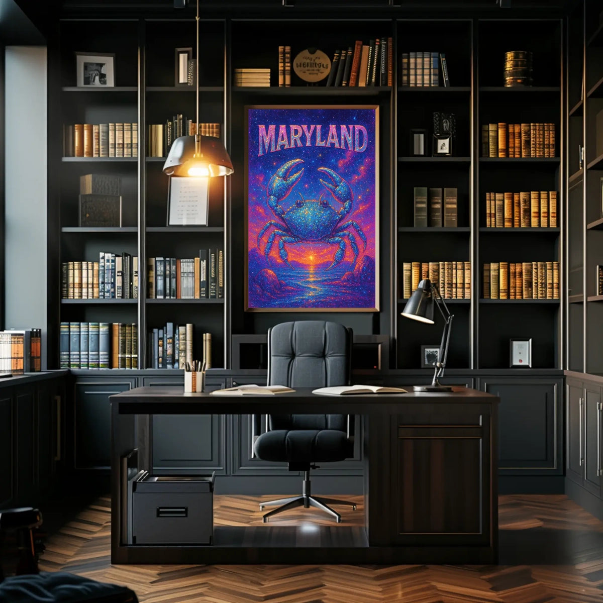 Maryland Starry Crab Poster