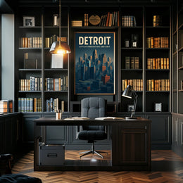Detroit City Of Innovation And Grit Poster