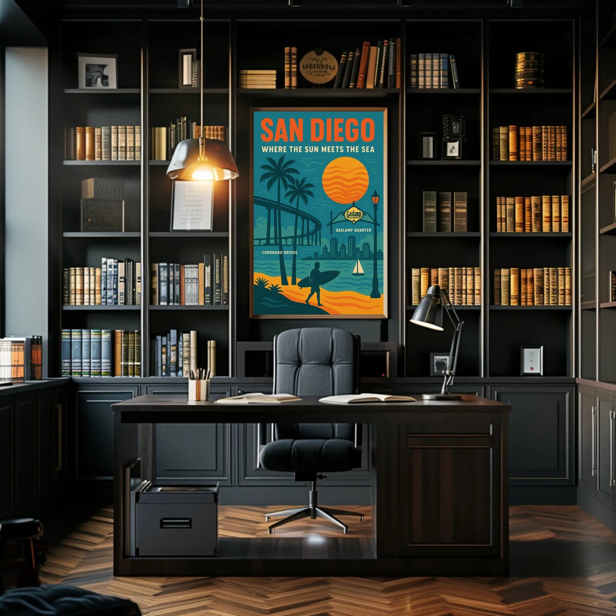 San Diego Where the Sun Meets the Sea Poster