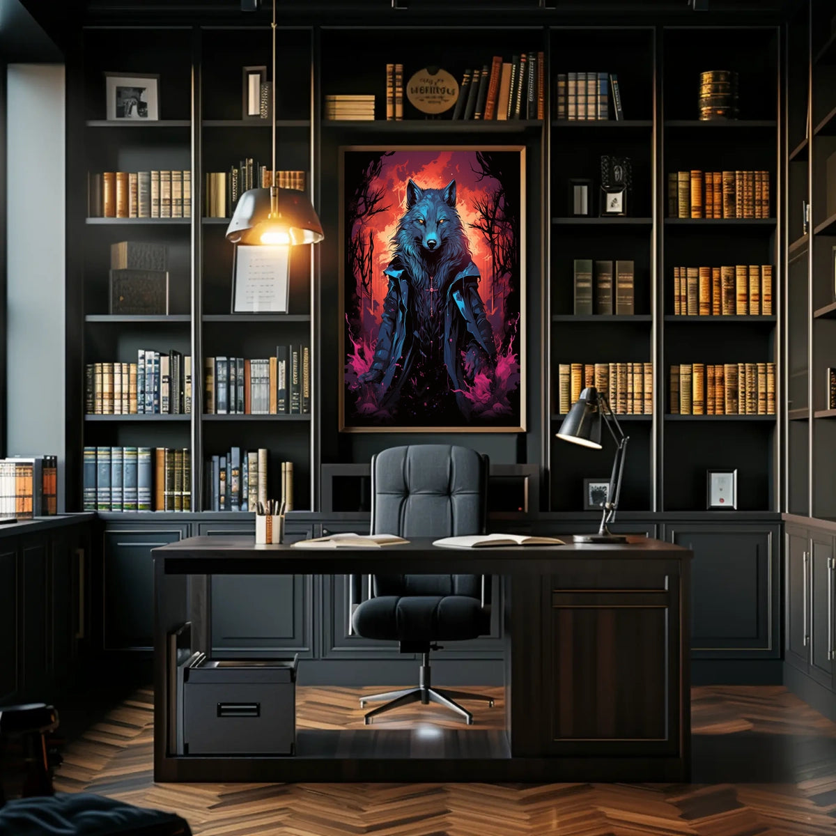 The Enigmatic Wolf Poster