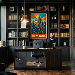 New York Skyline Art Poster