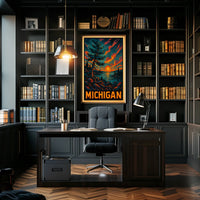 Michigan Sunset Poster
