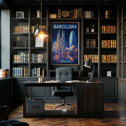 Barcelona A Vibrant Cityscape Poster