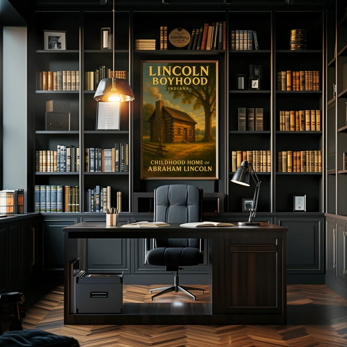 Abraham Lincoln Boyhood Home Poster