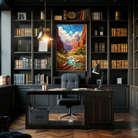 Majestic Canyon Landscape Poster