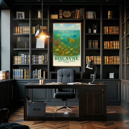 Biscayne National Park Travel Poster Print