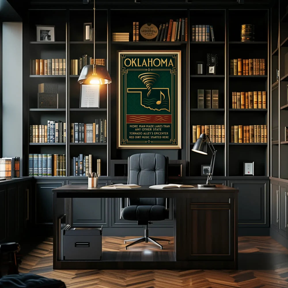 Oklahoma's Unique Culture and Geography Poster
