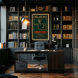 Oklahoma's Unique Culture and Geography Poster
