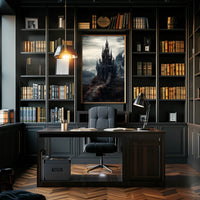 Enchanted Castle On A Cliff Poster