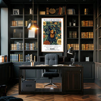 19th Century Dachshund and Floral Prints Cultural Poster