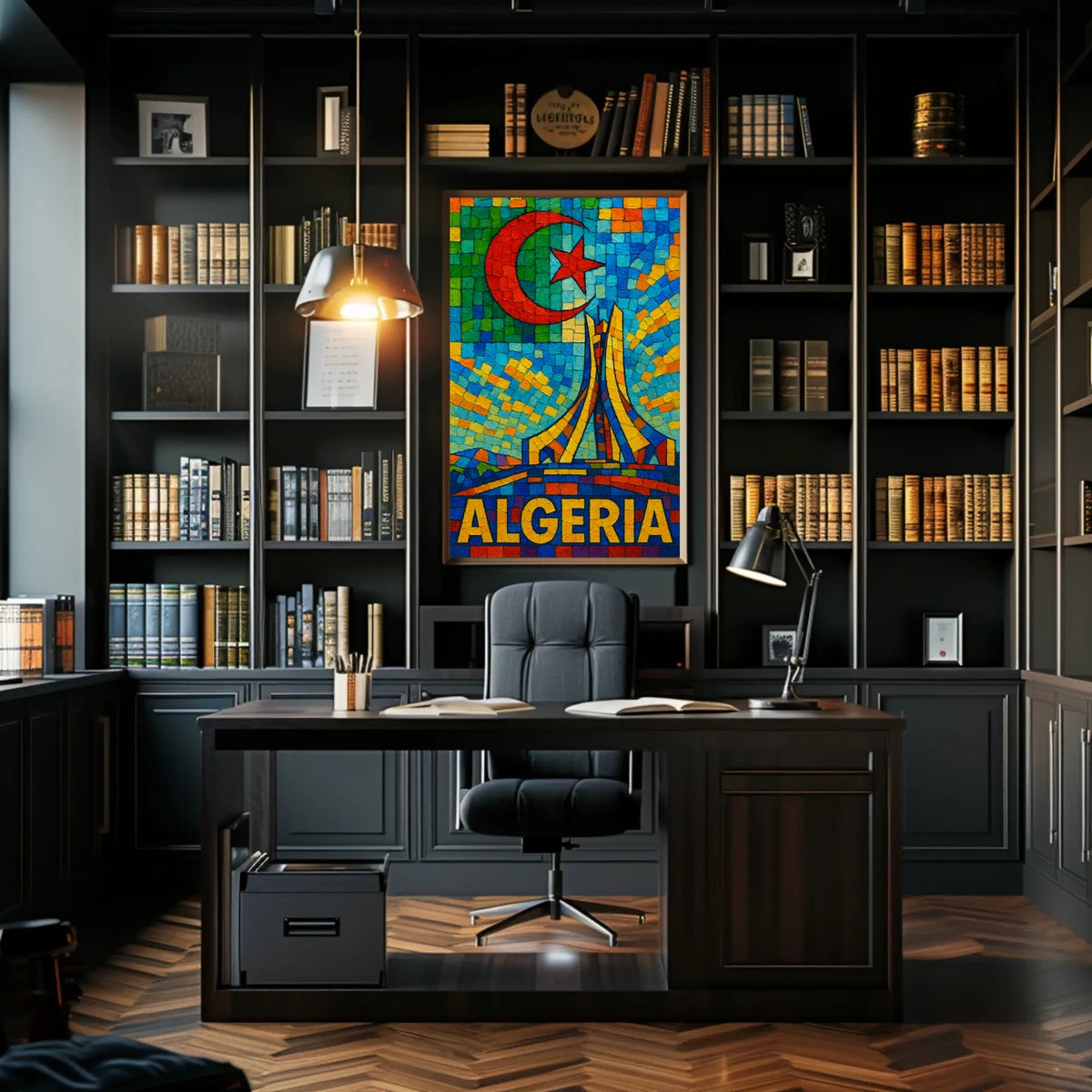 Algeria A Vibrant Mosaic Poster