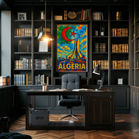 Algeria A Vibrant Mosaic Poster