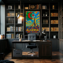 Algeria A Vibrant Mosaic Poster