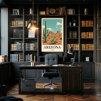 Arizona Desert Adventure Travel Poster