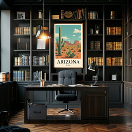 Arizona Desert Adventure Travel Poster