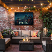 Sydney Skyline at Night Poster